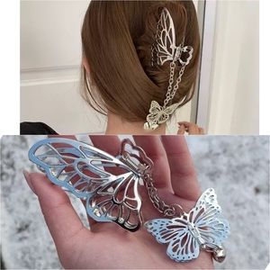 New Unworn Metal Butterfly Hair Clip Hair Jewelry